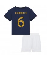 Francie Matteo Guendouzi #6 Domácí dres pro děti MS 2022 Krátký Rukáv (+ trenýrky)